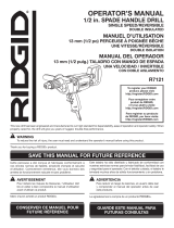 RIDGID R7121 User manual