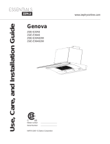 Zephyr Genova ZGE-E36AS290 Installation guide