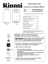 Rinnai REU-VB2020FFU-US User manual