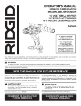 RIDGID R86008 User guide