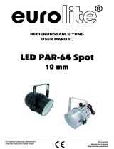 EuroLite LED PAR-64 Spot User manual