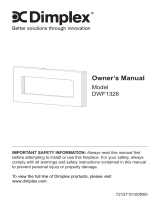 Dimplex DWF-1326 Owner's manual