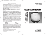 George Foreman GR18SBTMR User manual