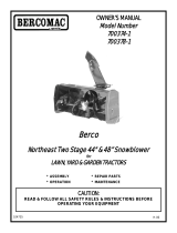 Bercomac Berco 700378-1 Owner's manual