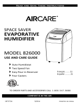 Aircare 826000 Owner's manual