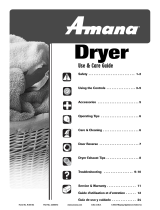 Amana Clothes Dryer User manual