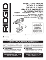 RIDGID R861150 User manual