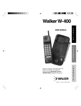 Walker W-400 User manual