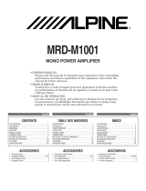 Alpine MRD-M1001 Owner's manual