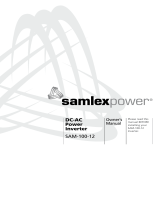 Samlexpower SAM-100-12 Owner's manual