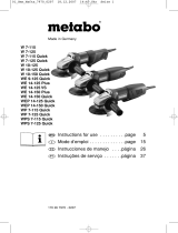 Metabo WE 14-150 Plus Operating instructions