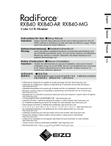 Eizo RadiForce RX840-AR Owner's manual