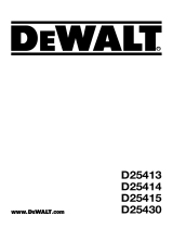 DeWalt D25413K User manual