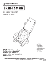 Craftsman 247.887801 User manual