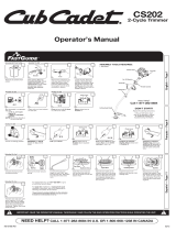 Cub Cadet CS202 User manual