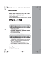 Pioneer VSX-820-K Owner's manual