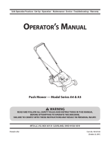 MTD Series A4 User manual