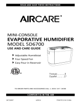 Aircare 5D6700 User guide