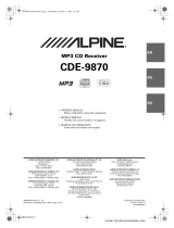 Alpine CDE-9870 User manual