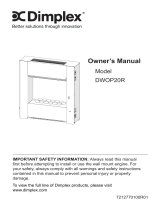 Dimplex DWOP20R User manual