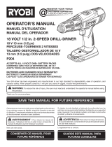 Ryobi P204 User manual