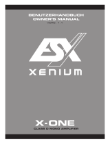 Audio Design X-One Owner's manual