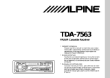 Alpine TDA-7563 Owner's manual