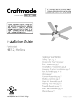 Craftmade Helios HE52 User manual