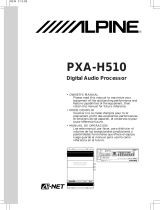 Alpine PXA-H510 Owner's manual