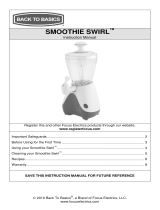 Back to Basics Smoothie Swirl User manual