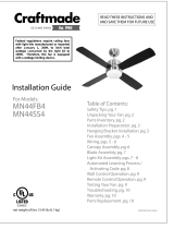 Craftmade MN44FB4 Installation guide