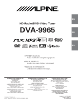 Alpine 9965 - DVA - DVD Player Owner's manual