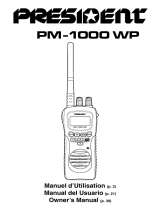 PRESIDENT PM -1000 WP Owner's manual