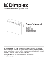 Dimplex DF2500L Owner's manual