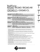Eizo RadiForce RX340 User manual