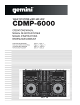 Gemini TABLE TOP SYSTEM CDMP-6000 Operating instructions