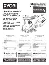 Ryobi S652DGK User manual