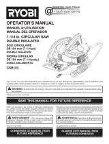 Ryobi CSB123 User manual