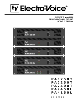 Electro-Voice PA2400T User manual