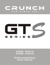Crunch GTS480 Owner's manual