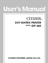 Citizen iDP-460 User manual