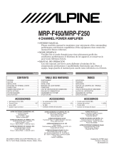 Alpine MRP-F250 - V-Power Amplifier Owner's manual