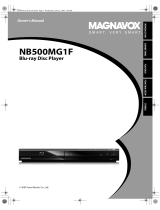 Magnavox NB500MG1F - Blu-Ray Disc Player Owner's manual