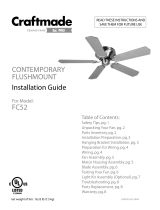 Craftmade FC52 Installation guide