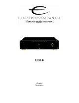 ELECTROCOMPANIET ECI 4 Owner's manual