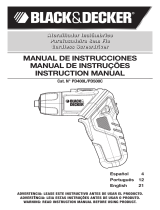 Black & Decker PD400 User manual