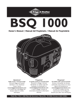 Briggs & Stratton BSQ 1000 Owner's manual