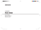Denon RCD-M38 User manual