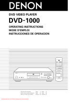 Denon DVD-1000 Operating instructions