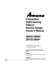 Amana ZRRSC8050 User manual